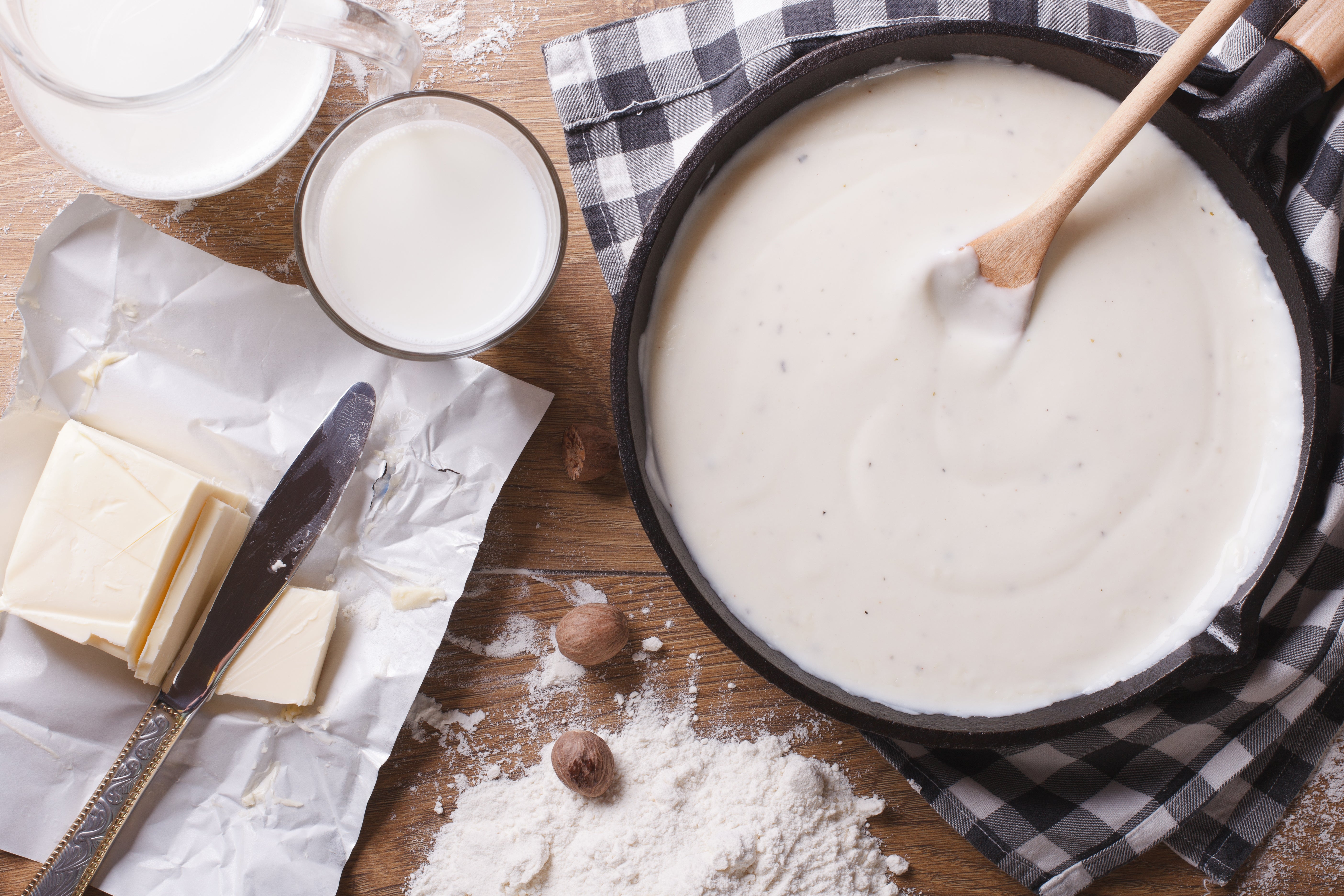 Receta de salsa blanca sin lactosa