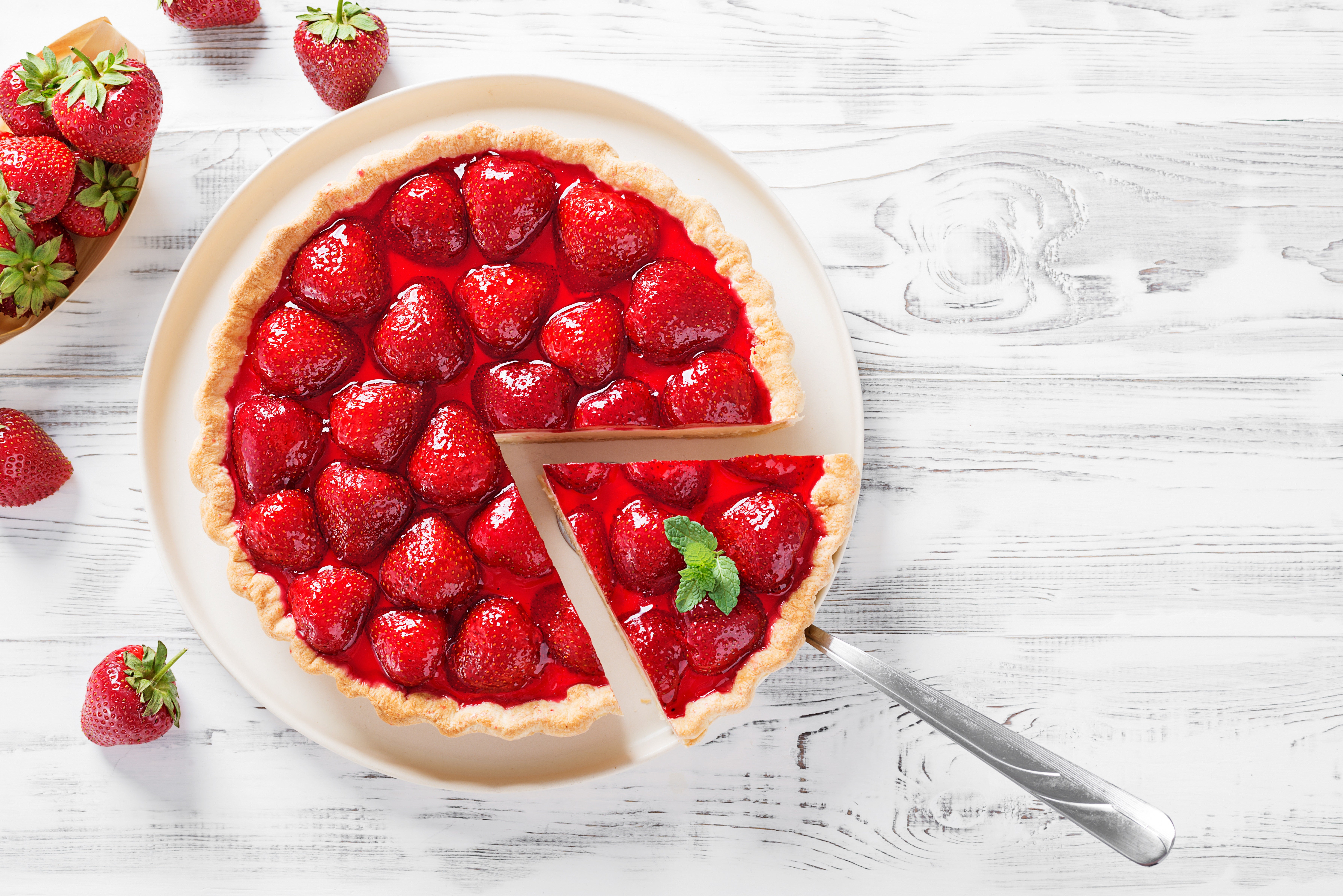 Receta de tarta de frutillas sin lactosa
