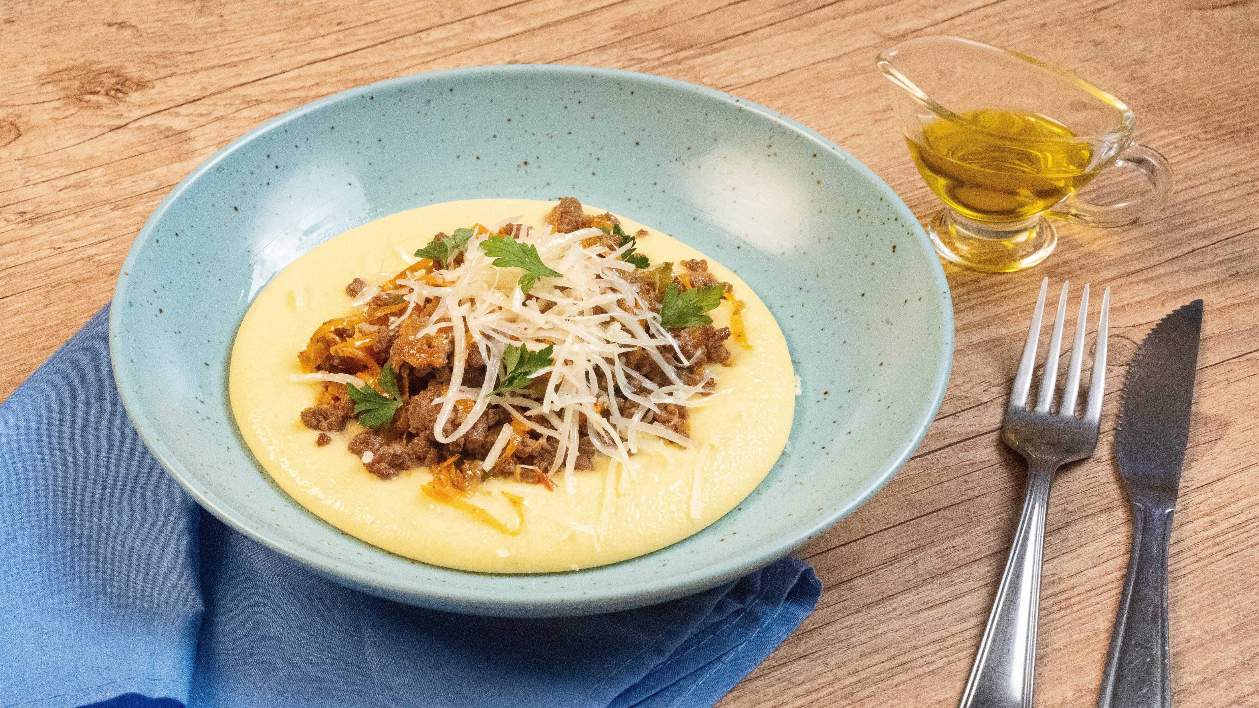 Receta de carne con polenta