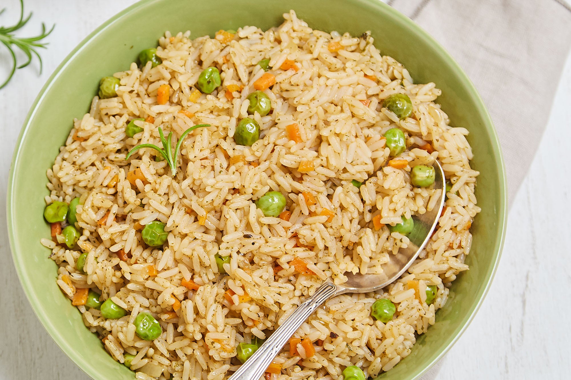Arroz a las finas hierbas