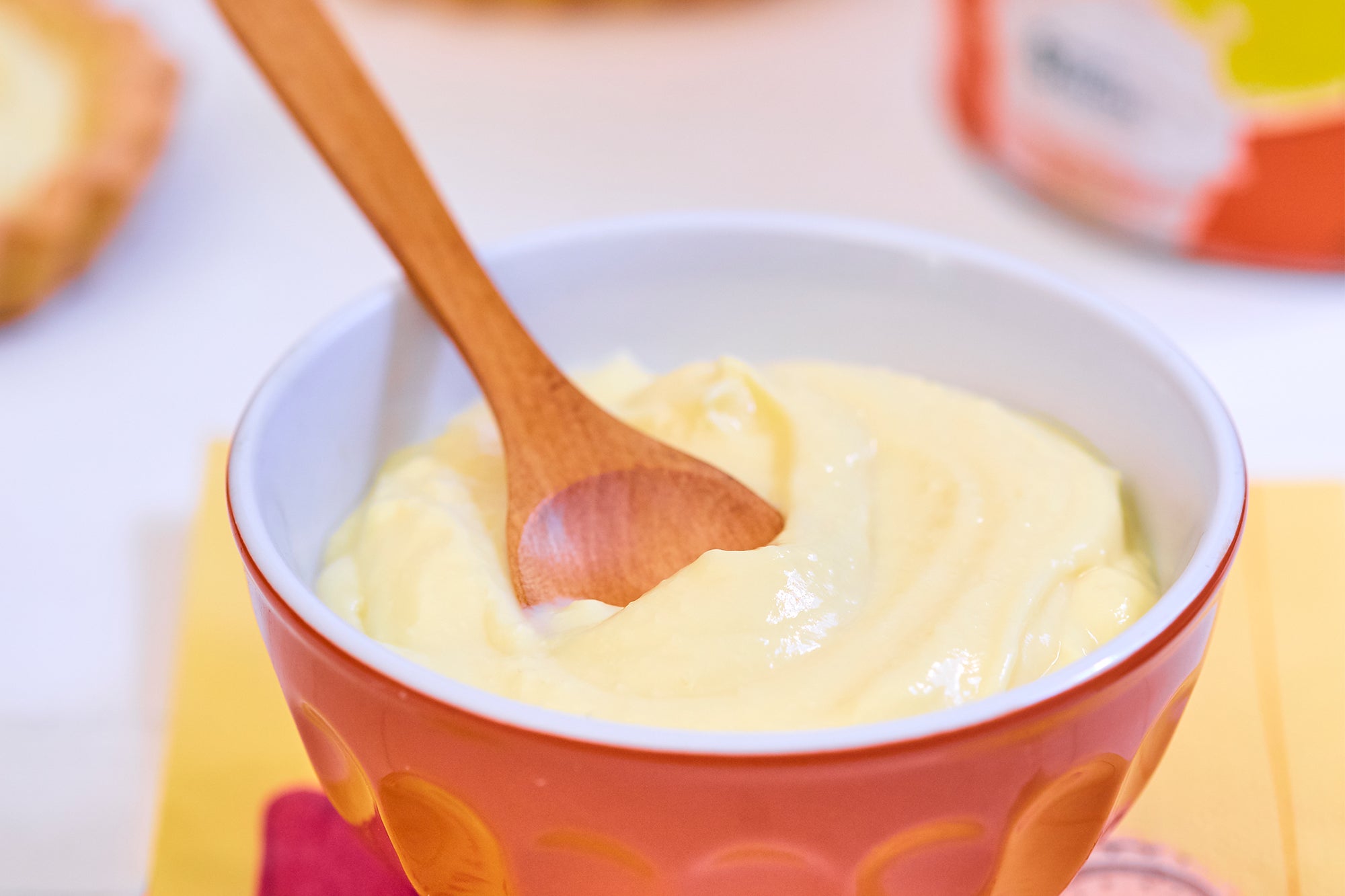 Crema pastelera sin lactosa