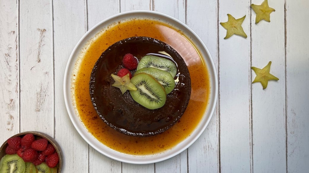 Flan de Chocolate en Air Fryer