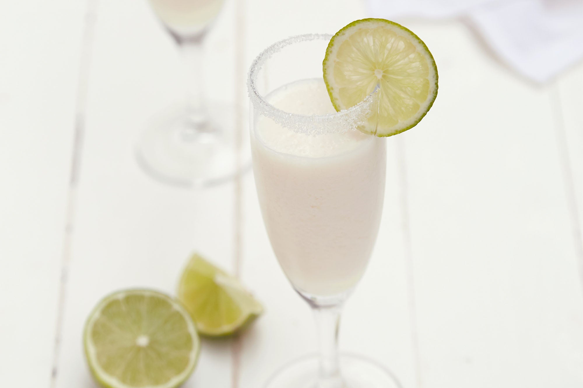 Licuado de lima y champagne
