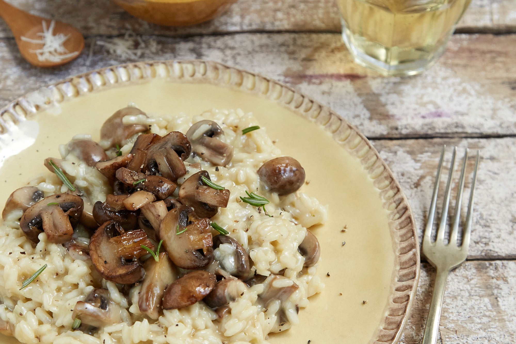 Risotto con Champiñones