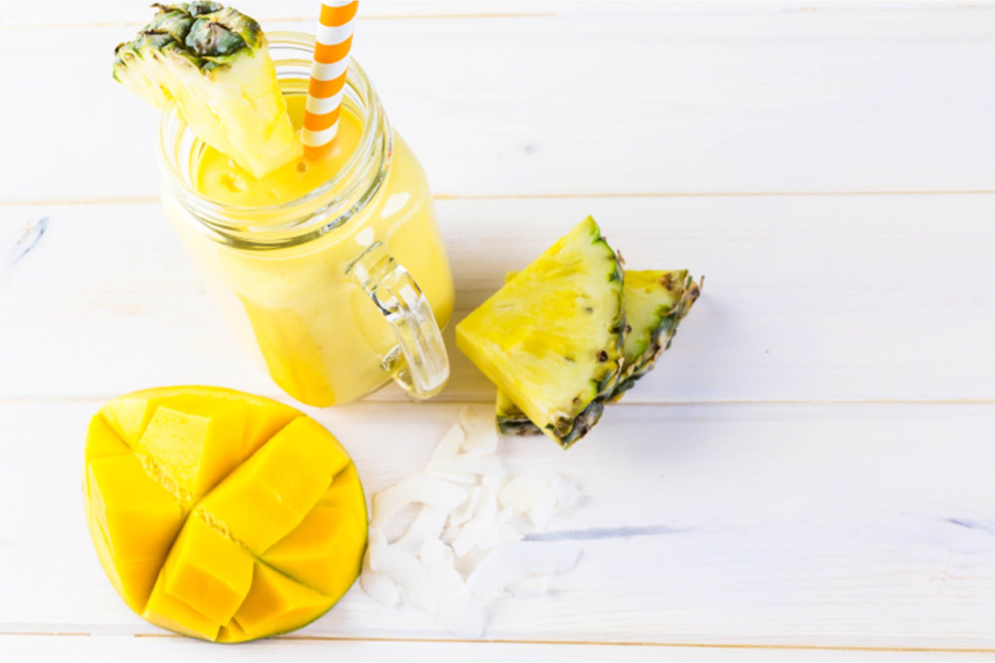 Smoothie de ananá y mango