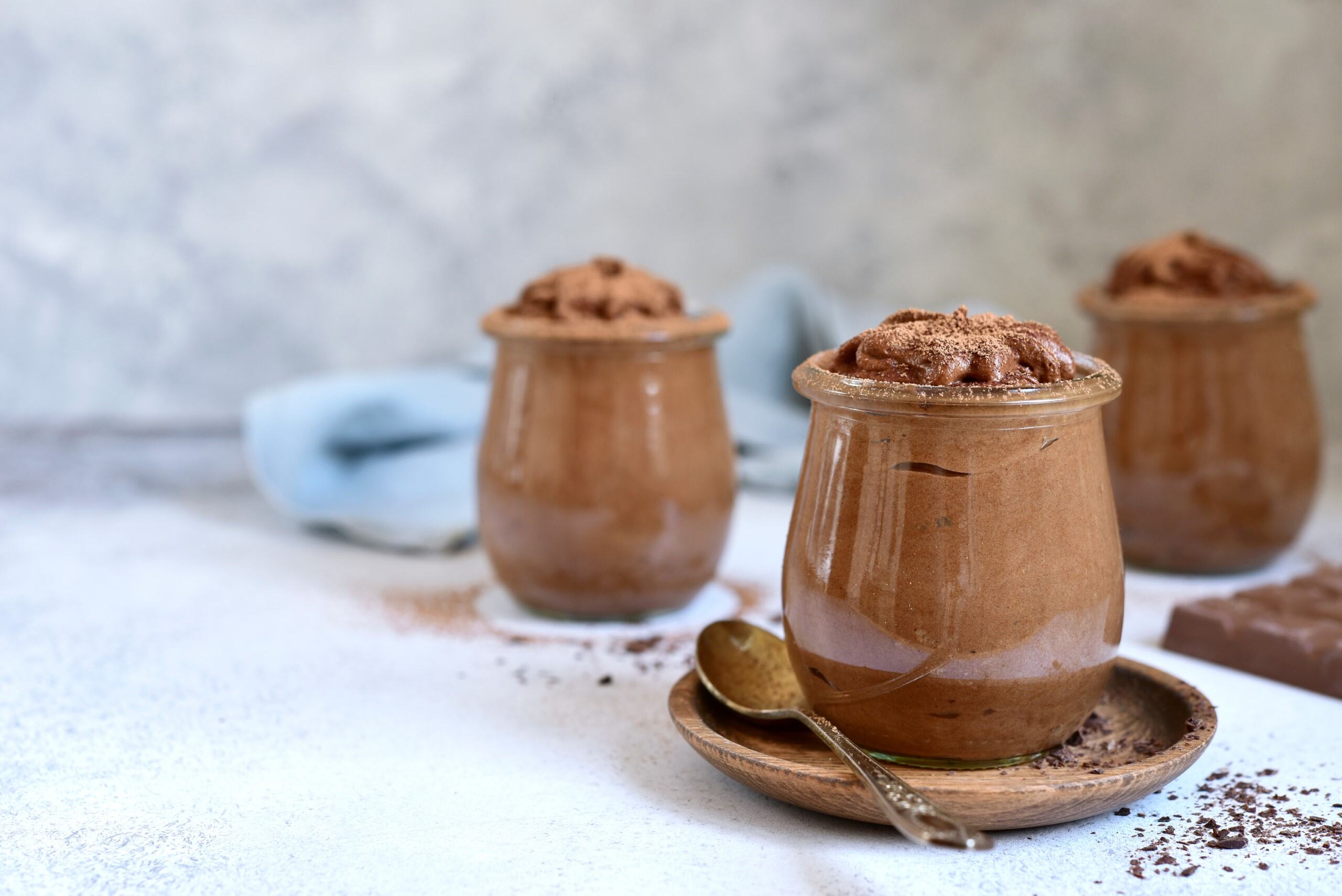 Receta de mousse de chocolate sin lactosa