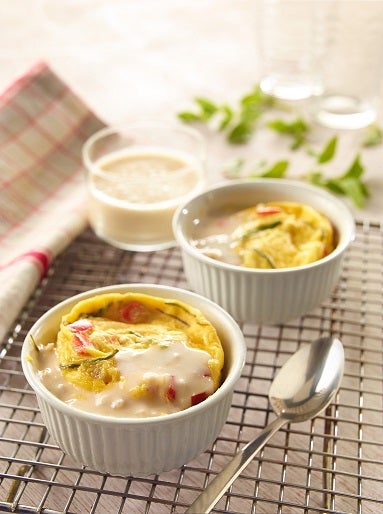 Huevos cremosos al microondas