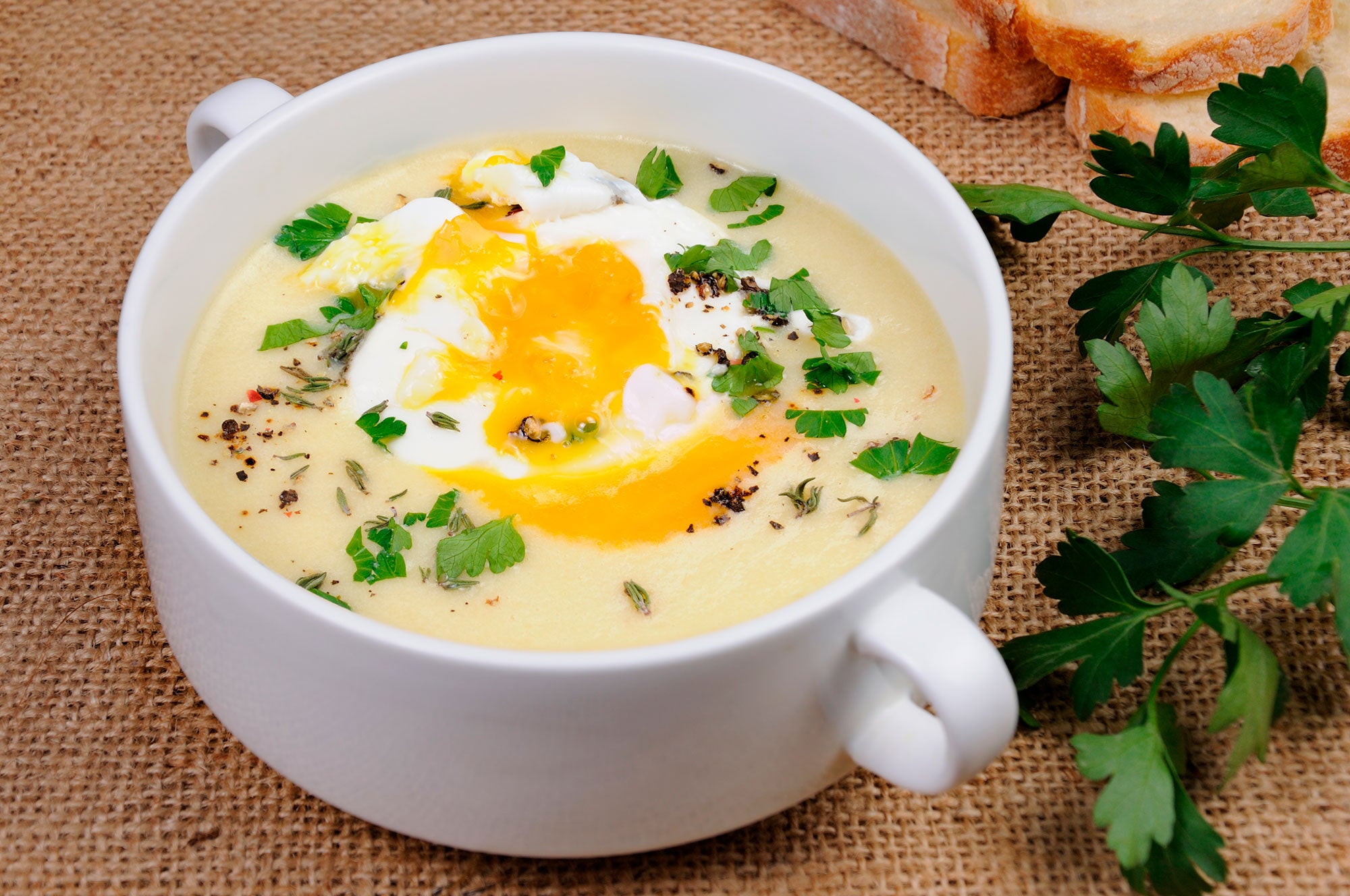 Puré de papas con huevo