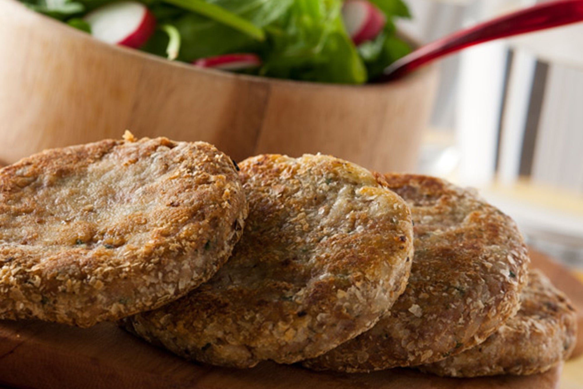 Hamburguesas con Puré en Copos