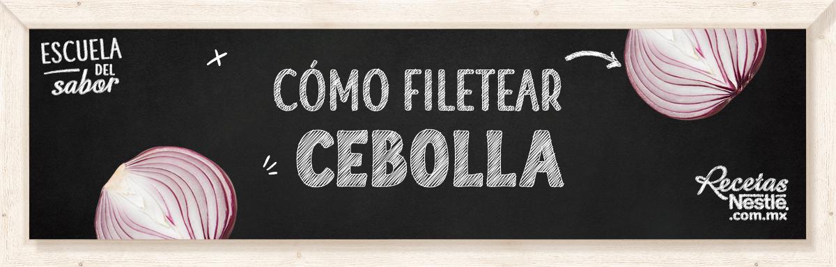 Cómo filetear cebolla 