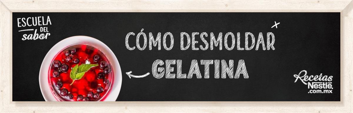 Cómo desmoldar gelatina 