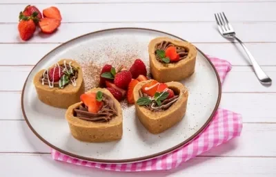 TARTITAS CHOCO AMOR preparadas con Leche Condensada LA LECHERA®