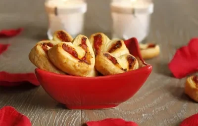 Corazones de hojaldre